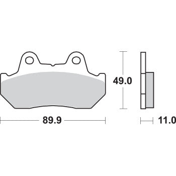 542HF HF Street Ceramic Organic Brake Pads