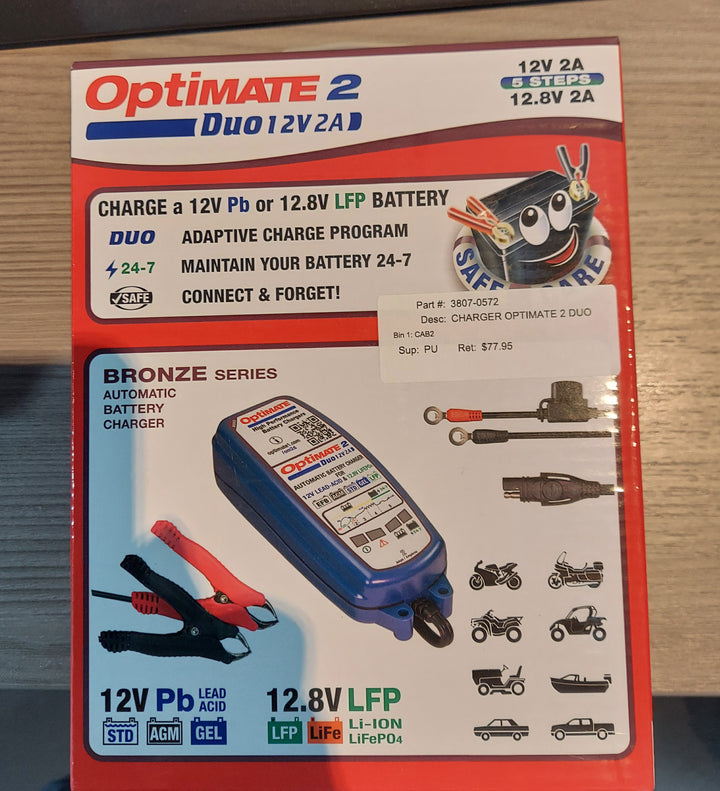 Optimate 2 DUO 12V 2A CHARGER
