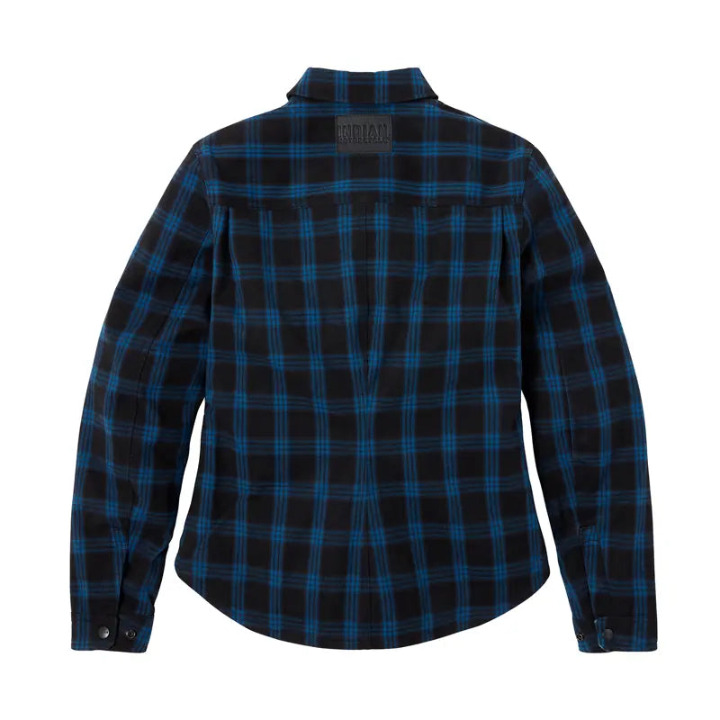 Womens CANYON PLAID Overshirt in Blue