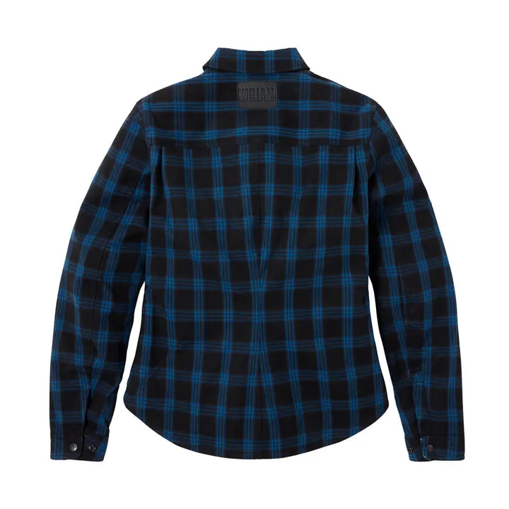 Womens CANYON PLAID Overshirt in Blue