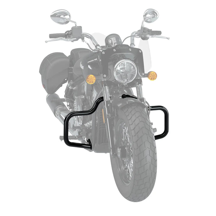 Steel Front Highway Bars, Pair - Black