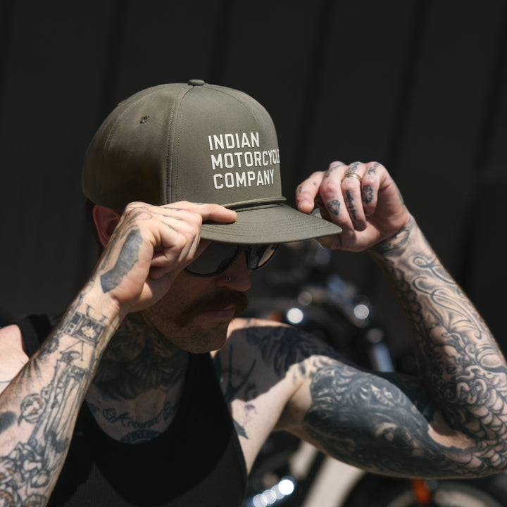 Indian Motorcycle Flat Brim Cap
