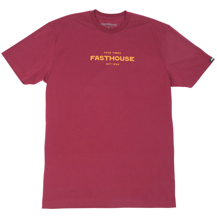 Anchor SS Tee in Maroon