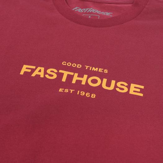Anchor SS Tee in Maroon