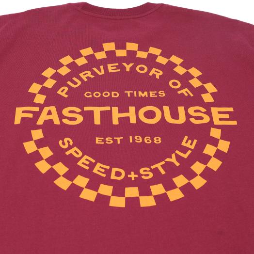 Anchor SS Tee in Maroon