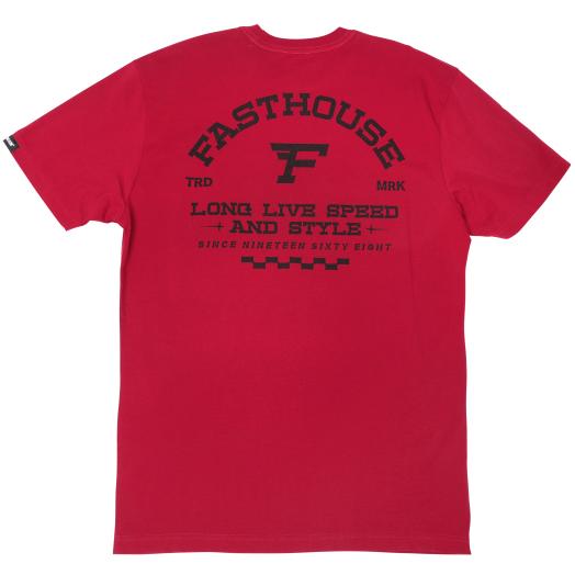 Arthur SS Tee from Fasthouse in Cardinal Red