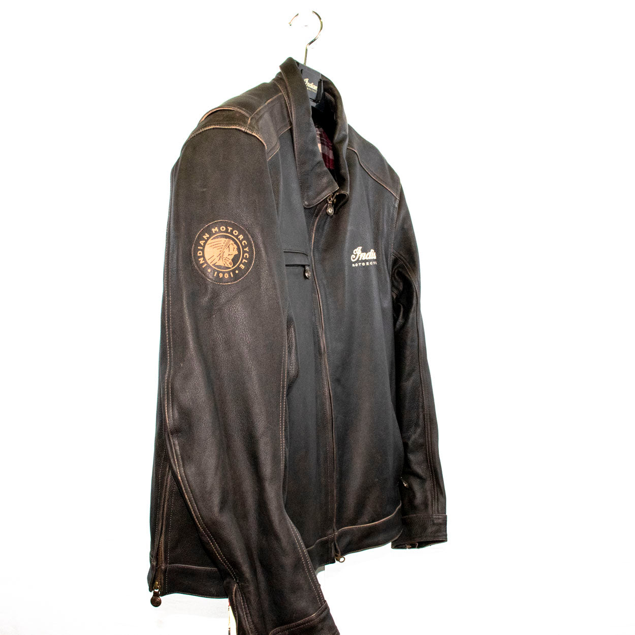 Indian Motorcycle Men's Leather Classic Riding Jacket #2860828X