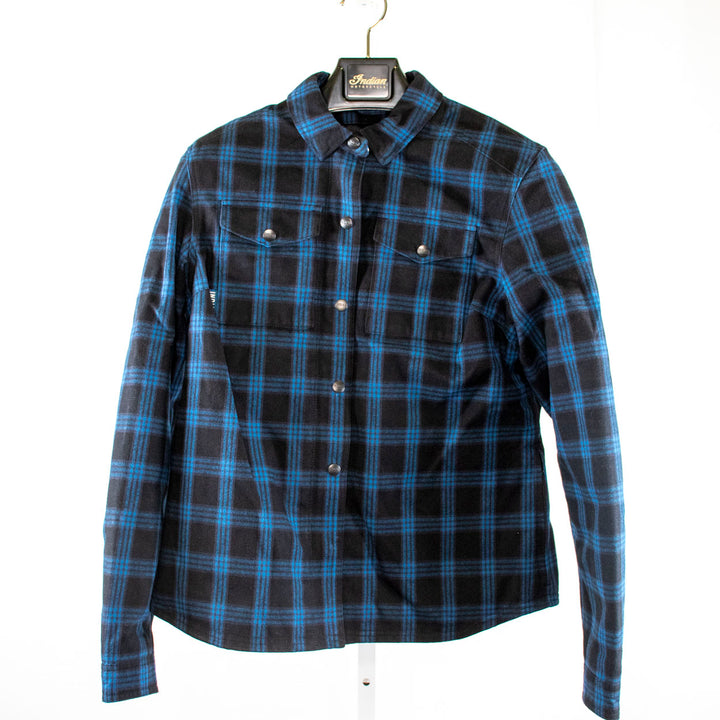 Womens CANYON PLAID Overshirt in Blue