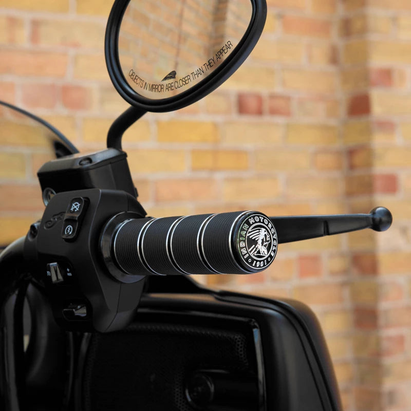 Indian Motorcycle Select Handlebar Grips - IN BLACK OR CHROME 