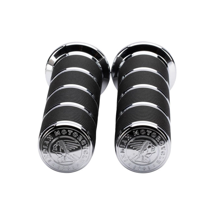 Indian Motorcycle Select Handlebar Grips - IN BLACK OR CHROME 