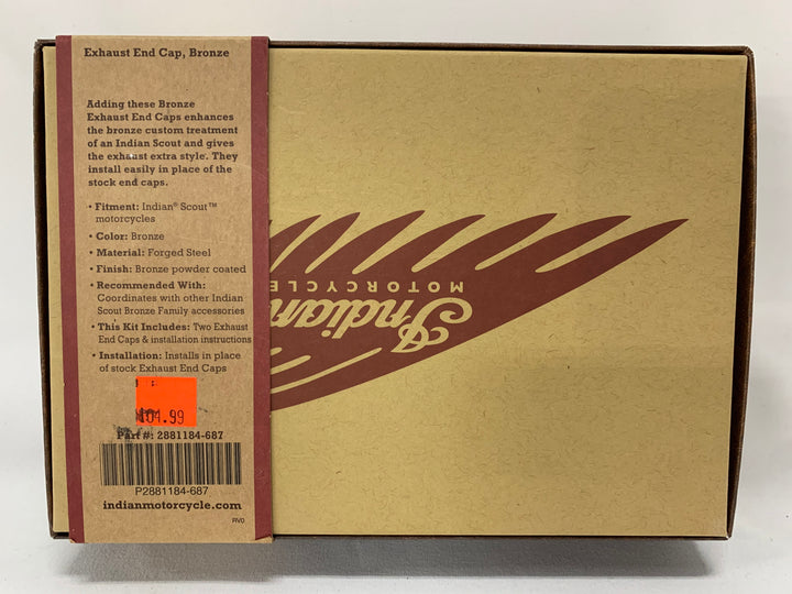 Indian Motorcycle Exhaust End Cap (Bronze)