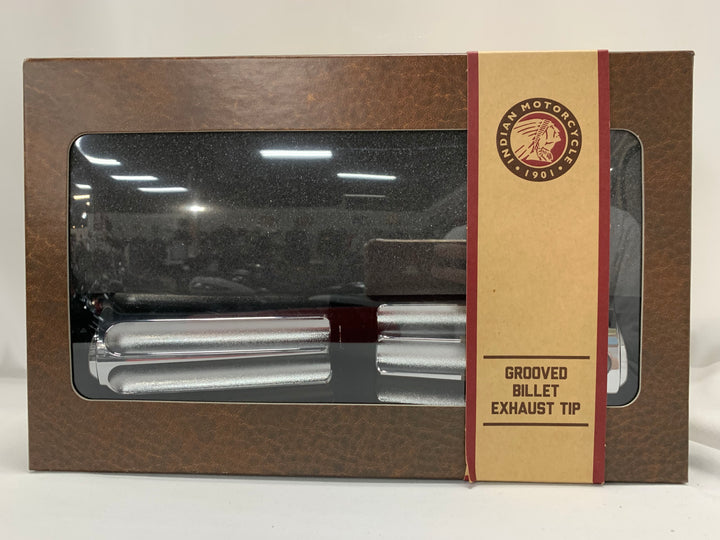 Indian Motorcycle Grooved Billet Exhaust Tip